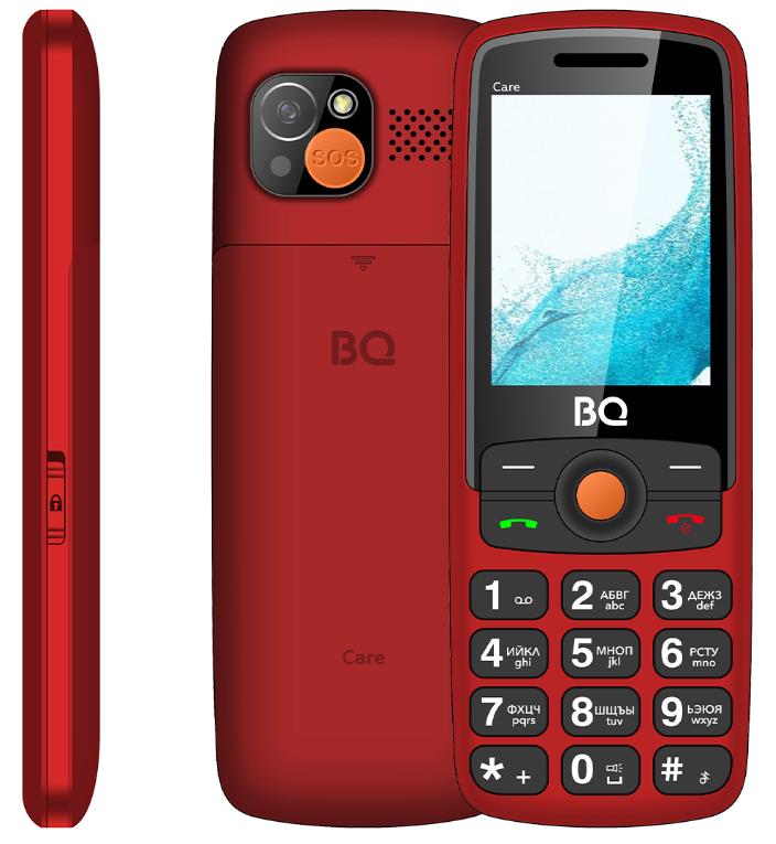 Изображение Мобильный телефон BQ 2459 Care,красный