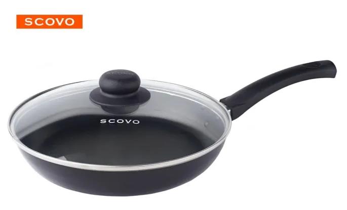 Изображение Универсальная сковорода Scovo RC008 Consul а/пр 22см стекл/кр (22 см )