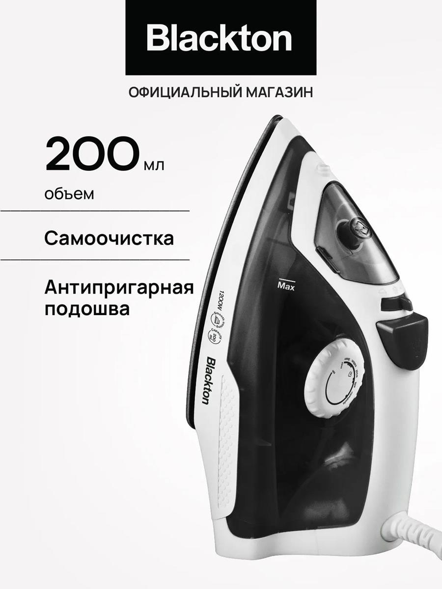 Изображение Утюг Blackton Bt SI1110 White-Black (1200 Вт/черный, белый)