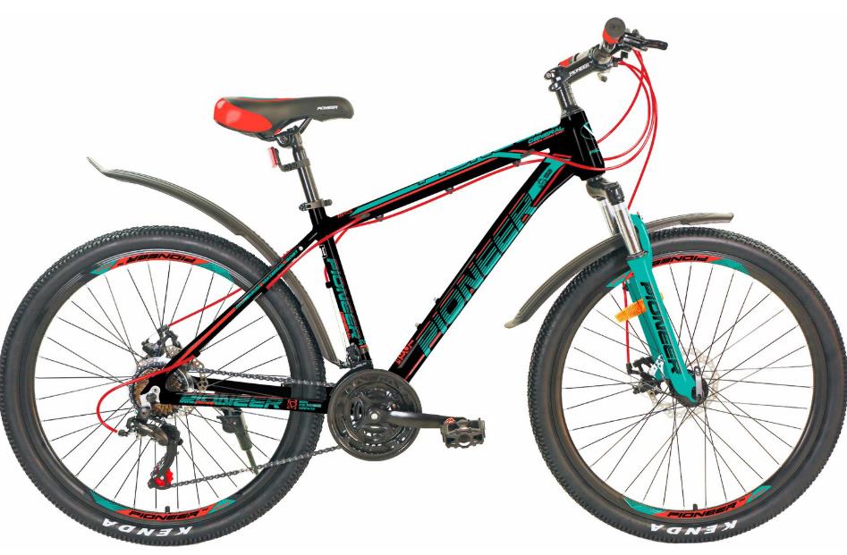 Изображение Велосипед Pioneer General 26 (красный, черный, мятный/26 "/17.0 ")-2021 года