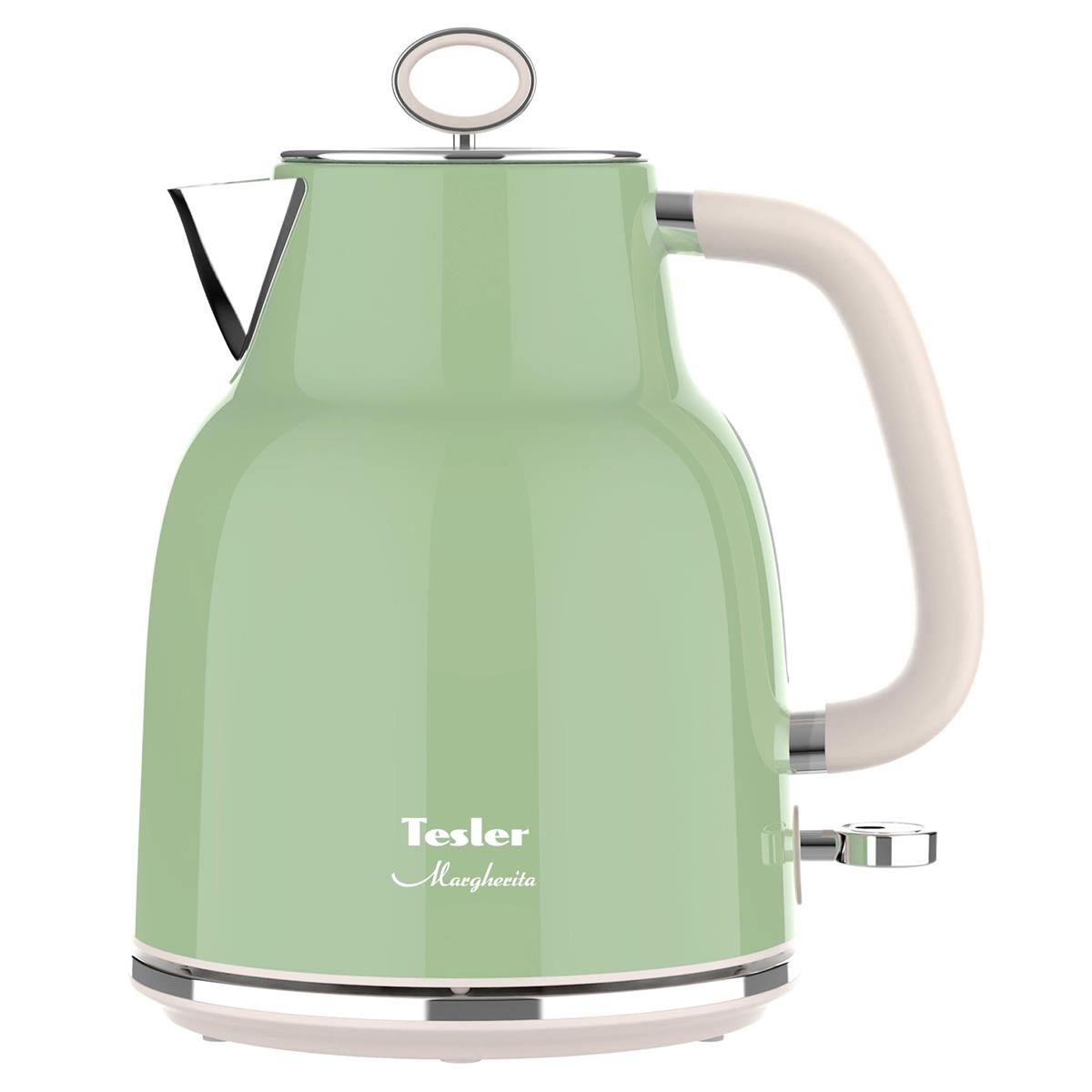 Изображение Электрический чайник Tesler KT-1760 GREEN (2200 Вт/1,7 л /нержавеющая сталь/зеленый)