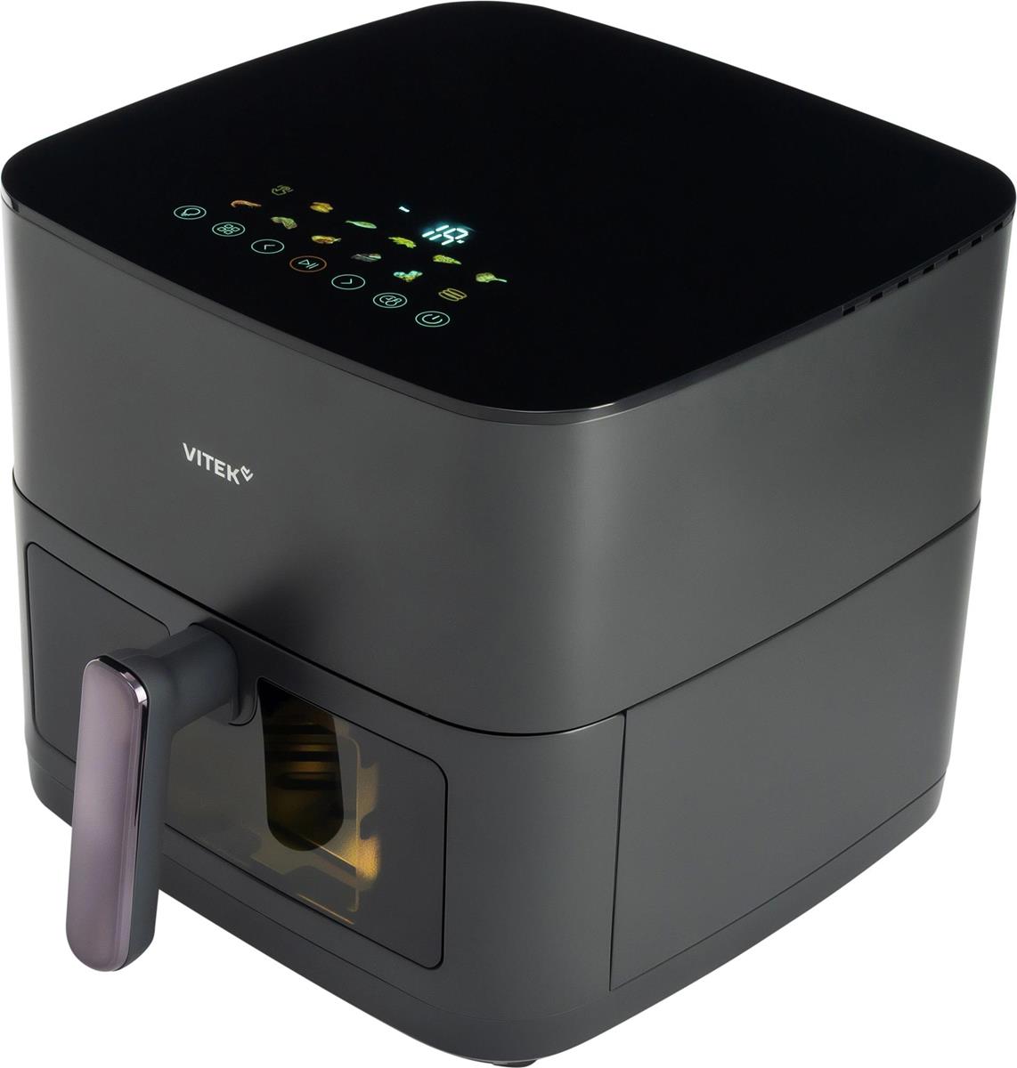 Изображение Аэрогриль VITEK VT-AF0001 2000Вт темно-серый/черный (2000 Вт /8 л )