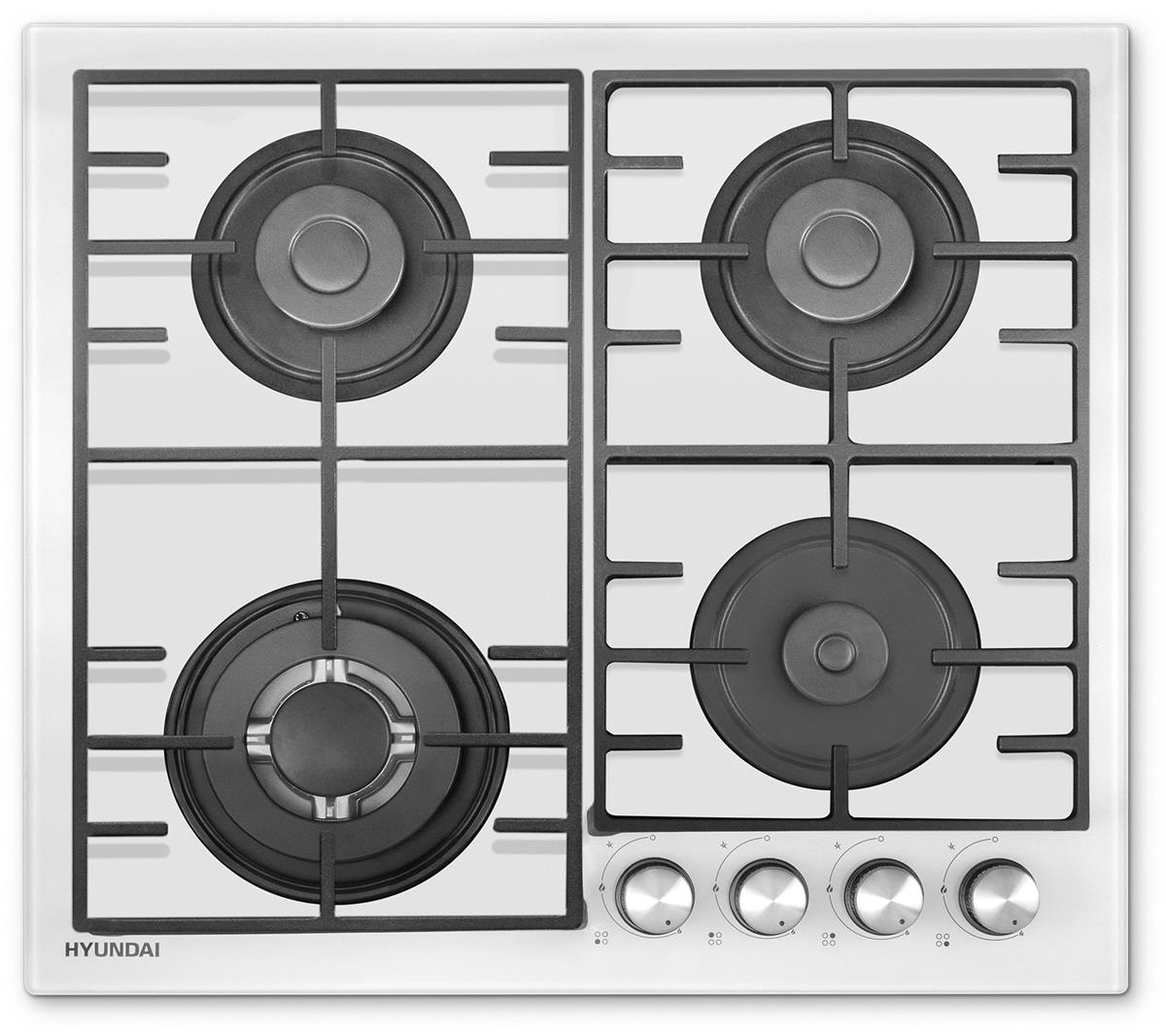 Изображение Варочная панель Hyundai HHG 6438 WG (белый)
