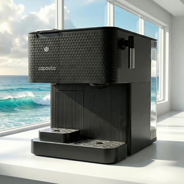 Изображение Кофемашина Capovita Phantom Pro Black, 301031 (1500 Вт /20 бар/черный)