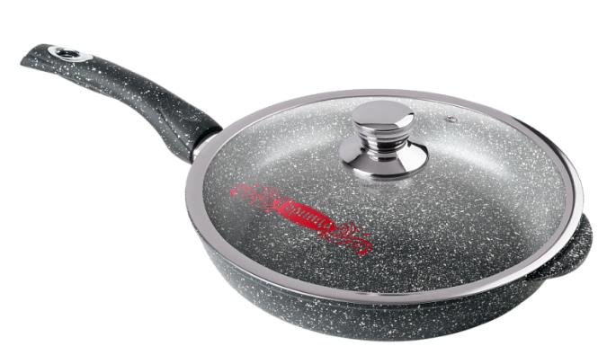 Изображение Универсальная сковорода РОССИЯ 260/70мм Классик пласт/руч. с кр. (п/у), с2652а (26 см )