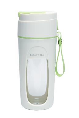 Изображение Блендер Qumo Active Lifestyle (портативный/50 Вт/зеленый, белый)