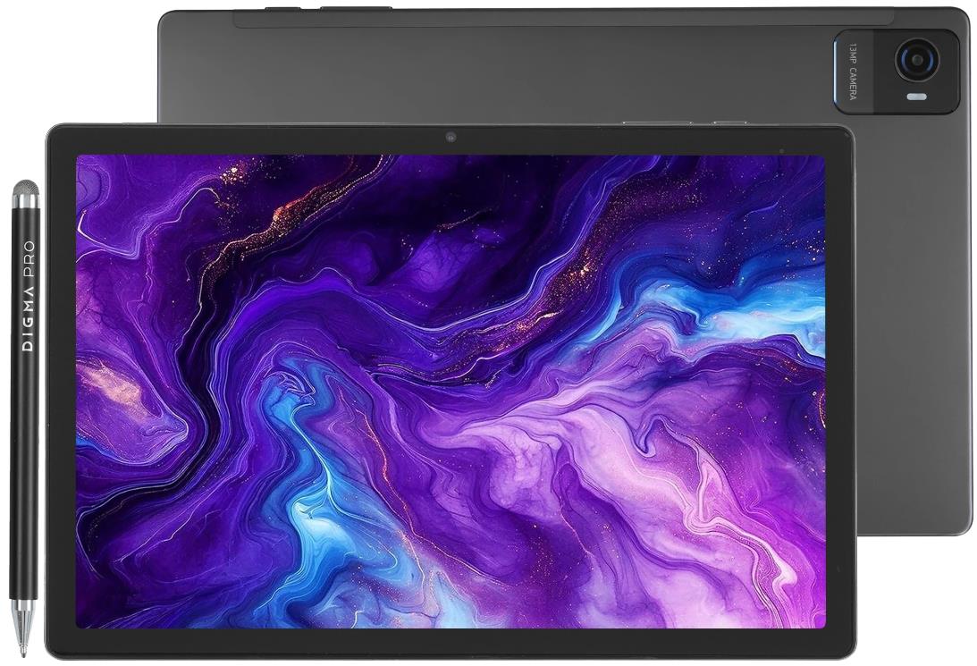Изображение Планшет Digma Pro Wave, 10.5", 128 Гб/8 Гб, GPS, GSM, серый (TA3D5P01)