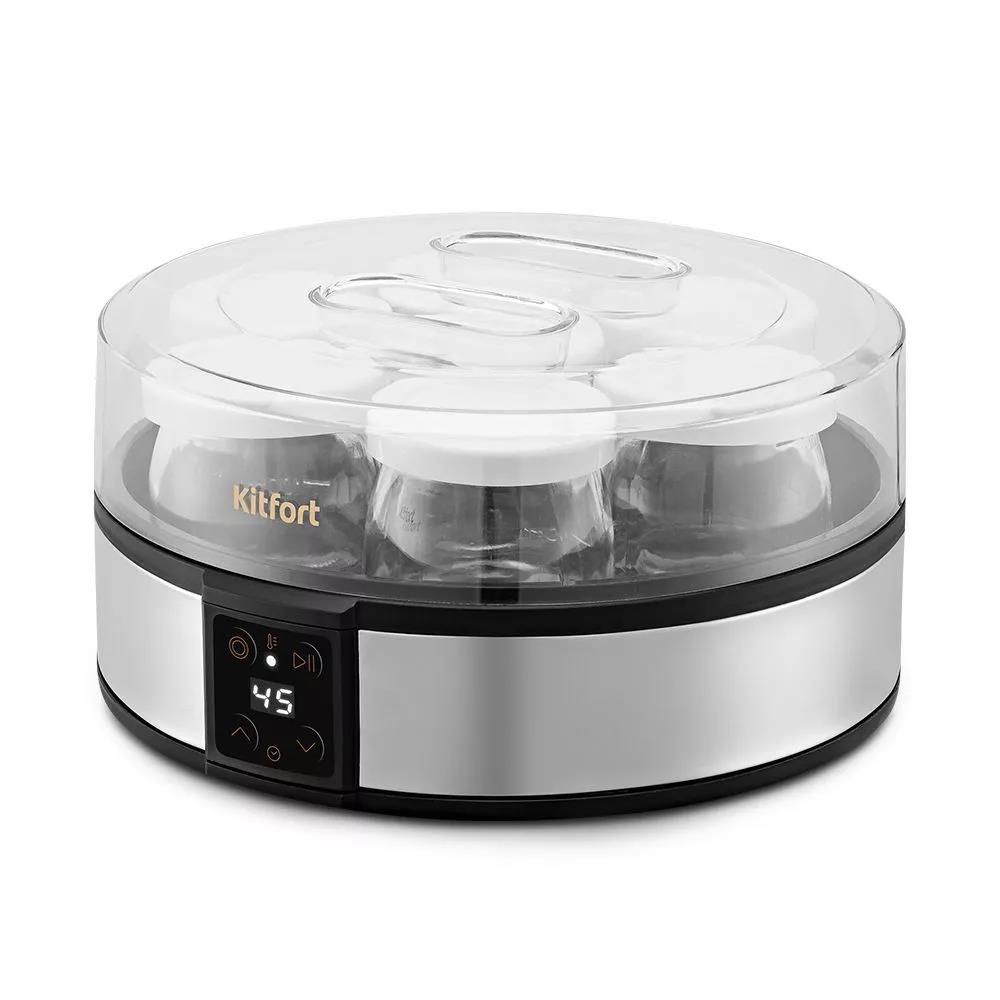 Изображение Йогуртница Kitfort КТ-6363  (серебристый, черный)