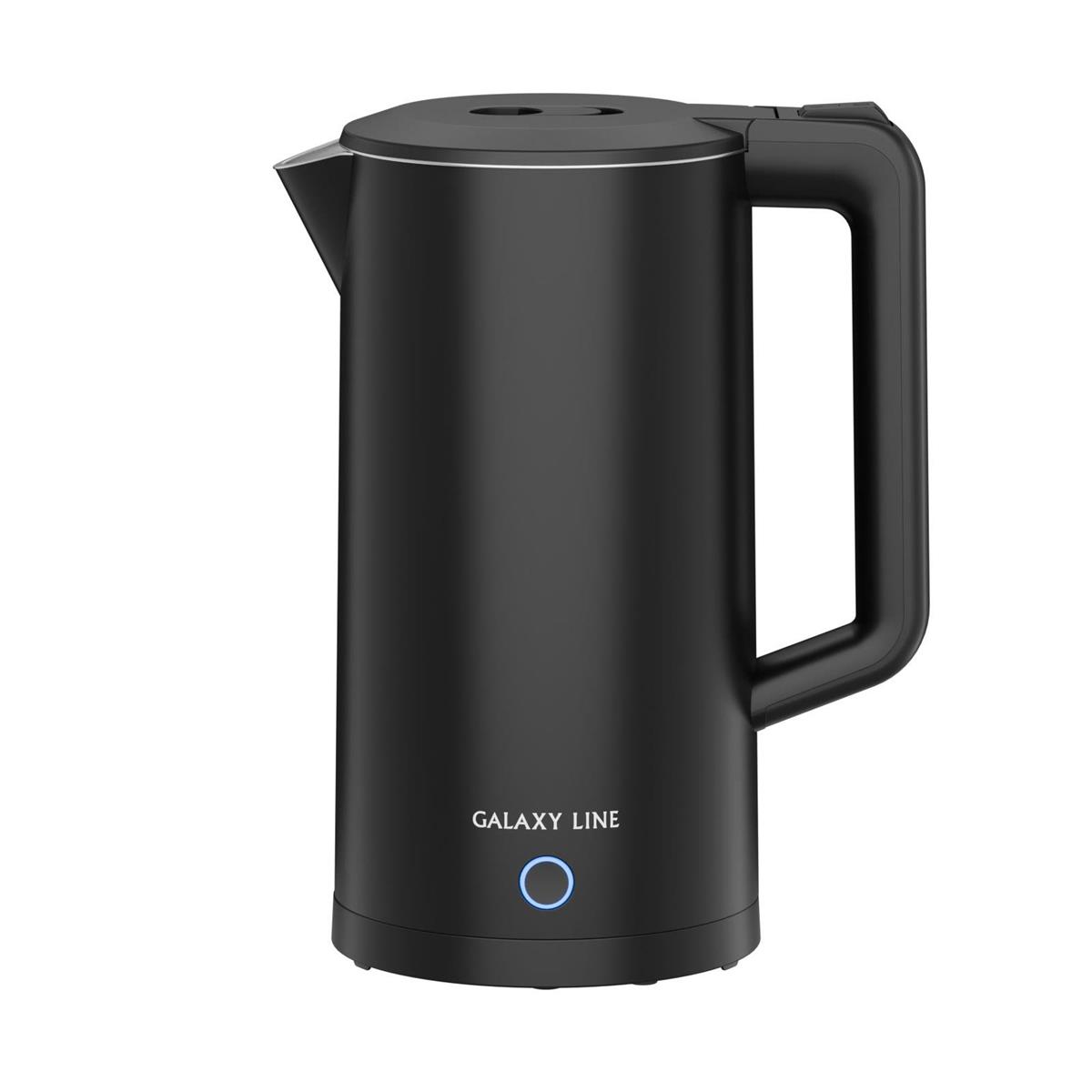Изображение Электрический чайник GALAXY LINE GL 0372 (2200 Вт/2,5 л /пластик, нержавеющая сталь/черный)