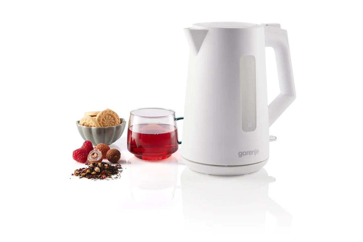 Изображение Электрический чайник Gorenje K17OPW (2200 Вт/1,7 л /пластик/белый)