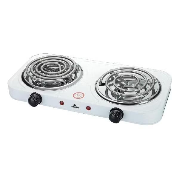 Изображение Плита настольная Добрыня DO-2212W (электрическая, эмалированная сталь, белый)
