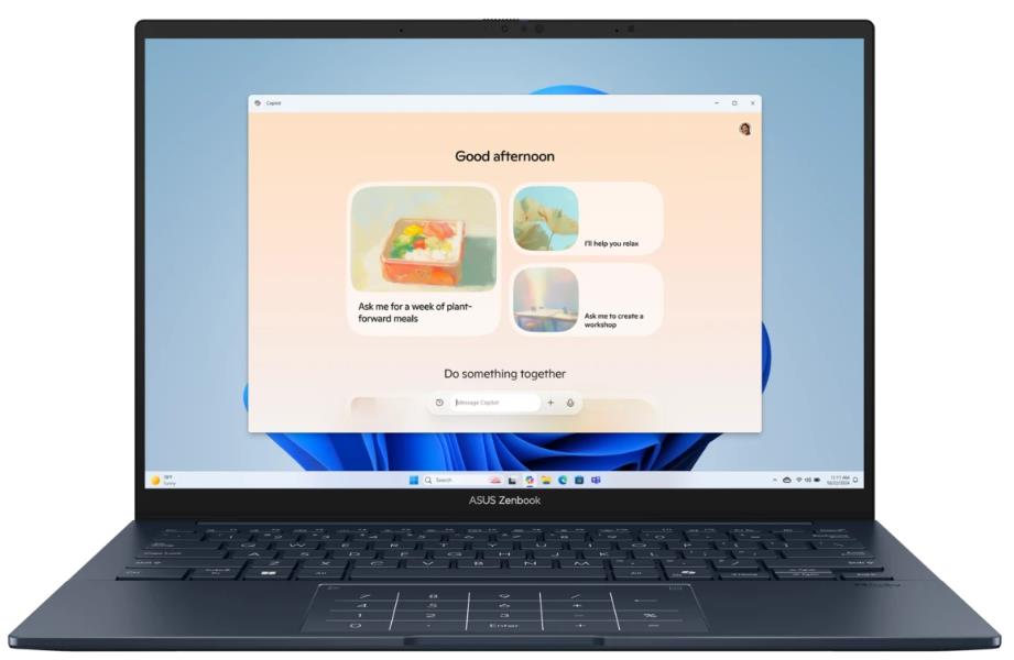 Изображение Ноутбук Asus UX3405CA Zenbook 14 (Intel 285H 2900 МГц/ SSD 1024 ГБ  /RAM 32 ГБ/ 14" 2880x1800/VGA встроенная/ Windows 11 Pro) (90NB14W1-M022P0)