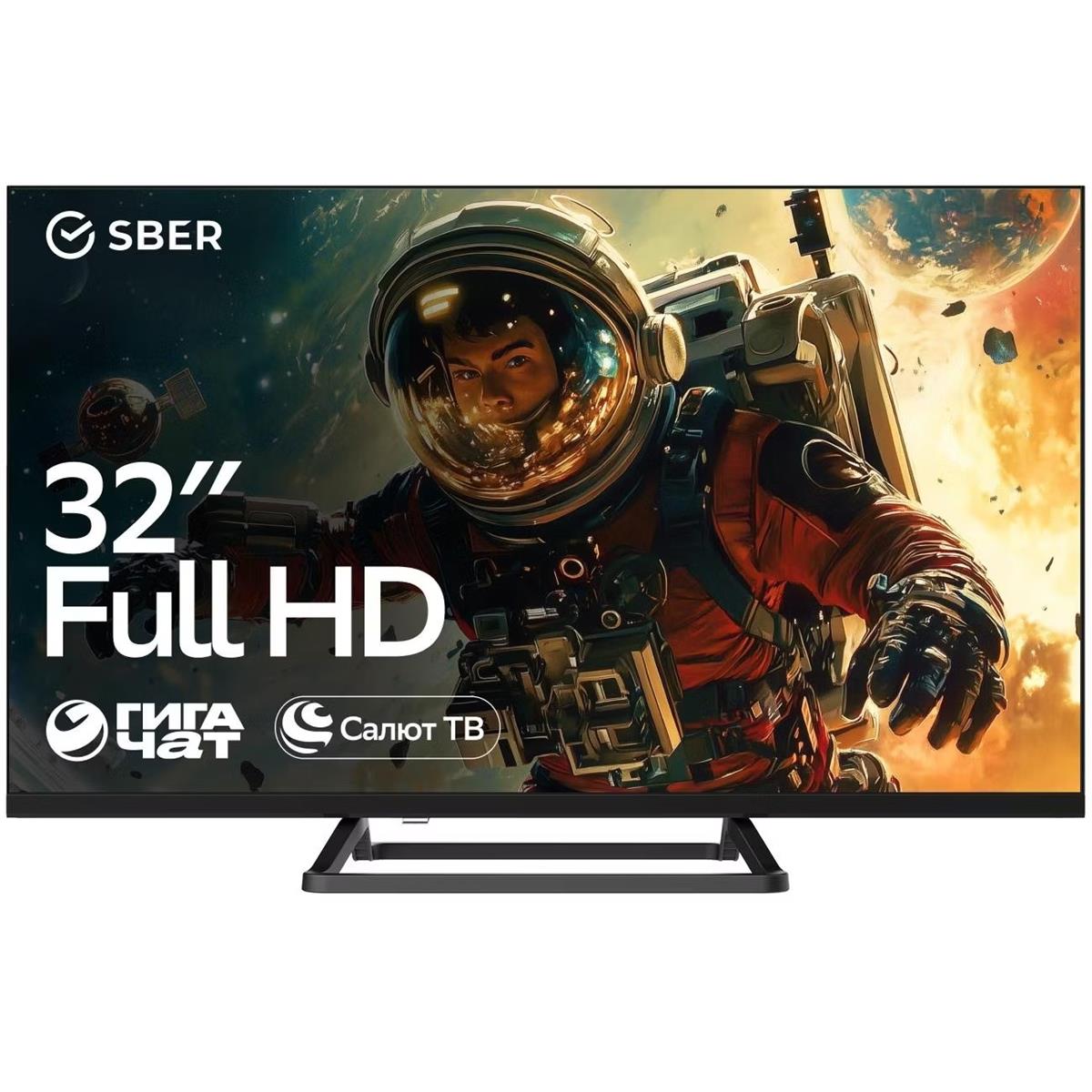 Изображение Телевизор Sber SDX-32F3111 32" 1080p Full HD Smart TV черный