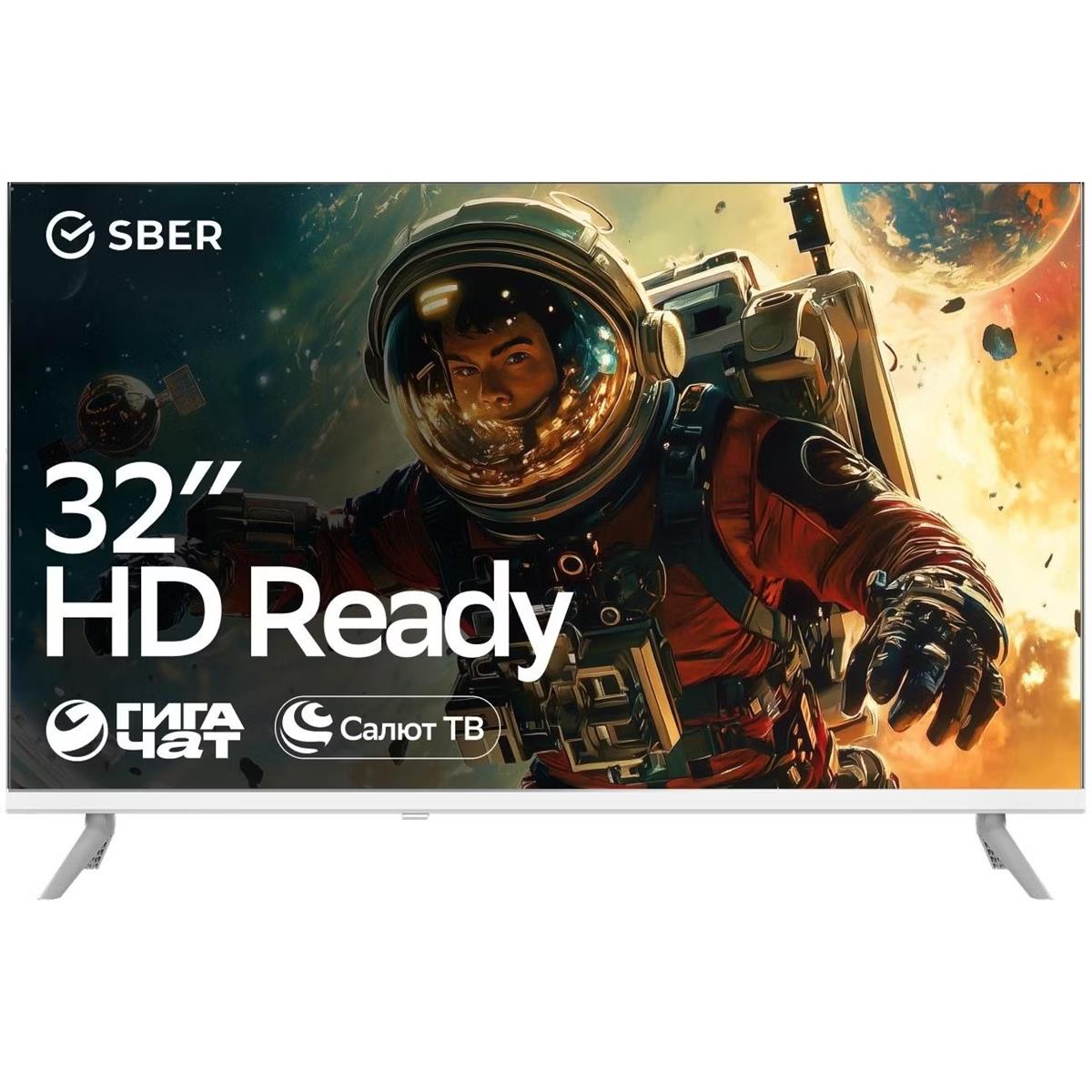 Изображение Телевизор Sber SDX-32H3011 32" 720p HD Smart TV белый