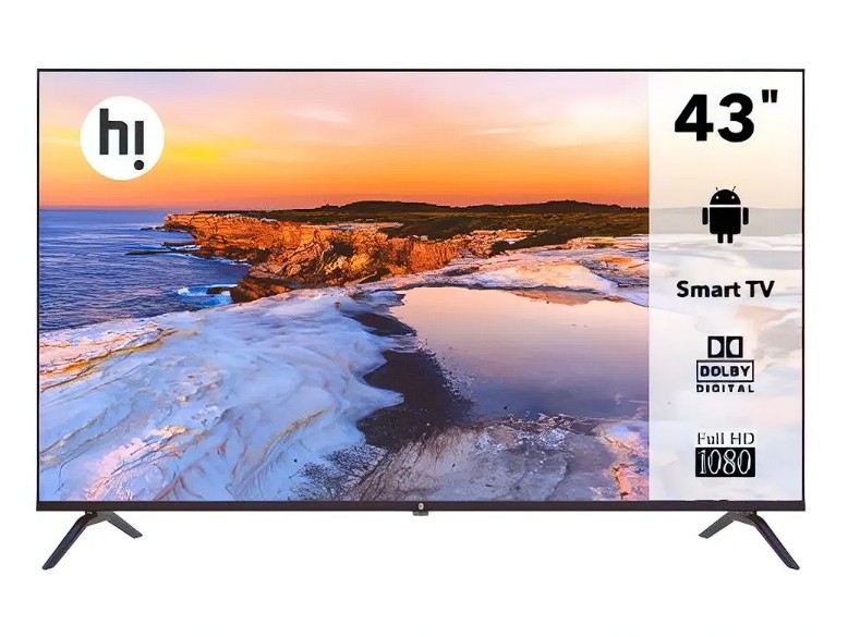 Изображение Телевизор Hi HX-43F01FB 43" 1080p Full HD Smart TV черный