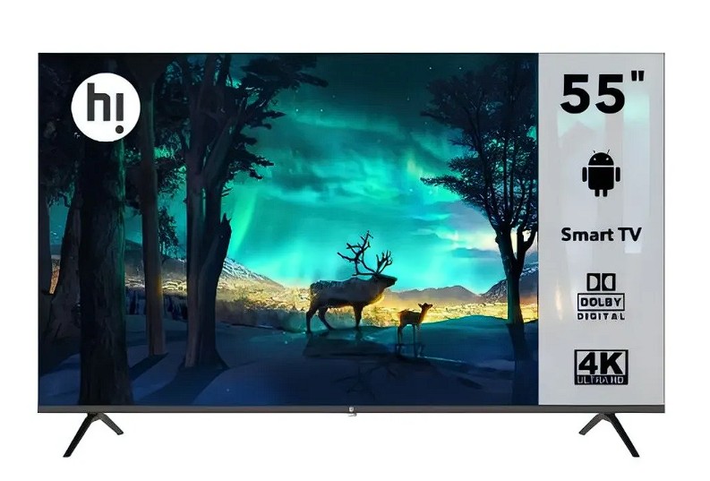 Изображение Телевизор Hi HX-55U01FB 55" 4K Ultra HD Smart TV черный