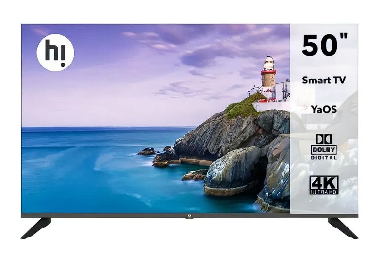 Изображение Телевизор Hi HY-50U01FB 50" 4K Ultra HD Smart TV черный