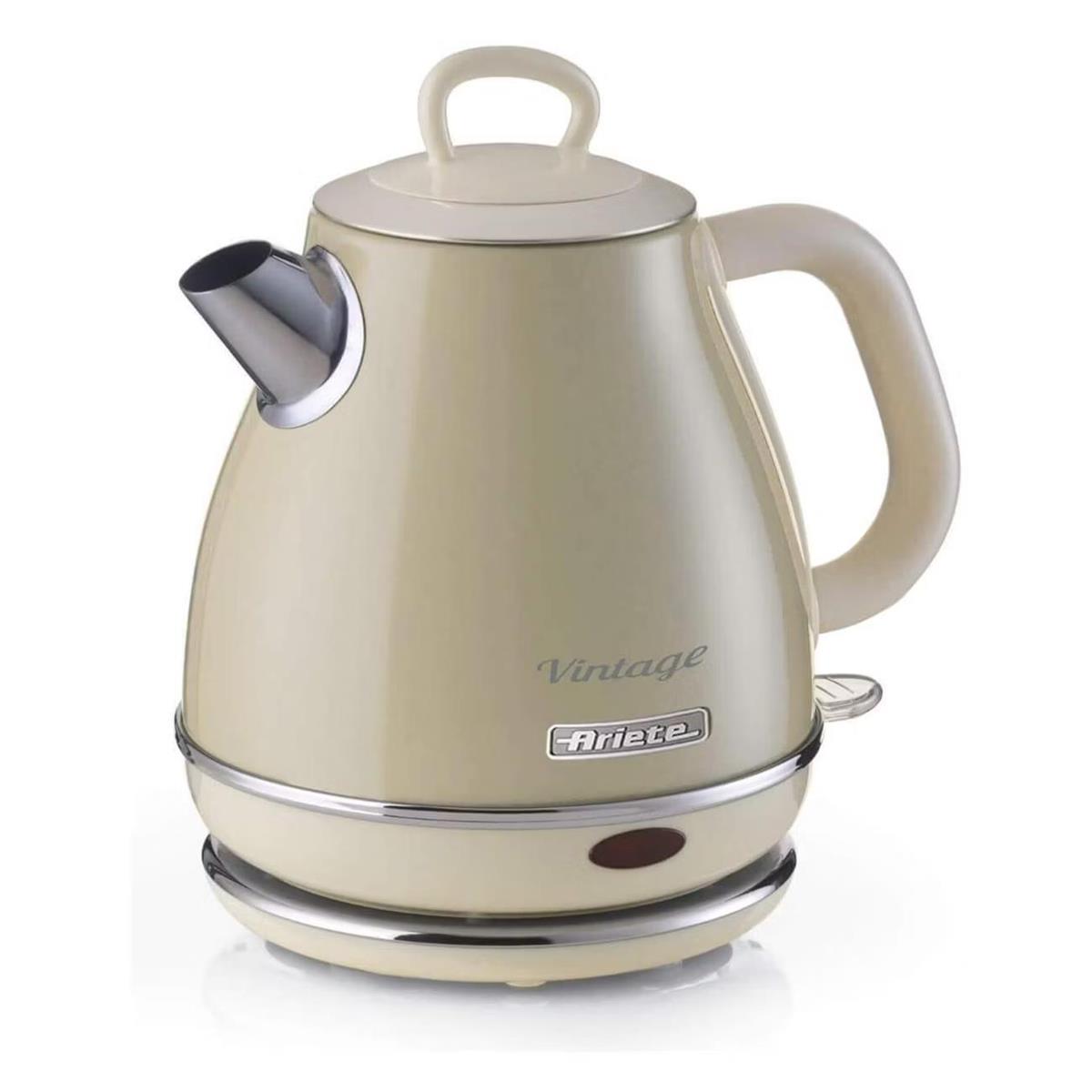 Изображение Электрический чайник Ariete 2868 Cream/Bg (1630 Вт/1 л /сталь, пластик/бежевый)