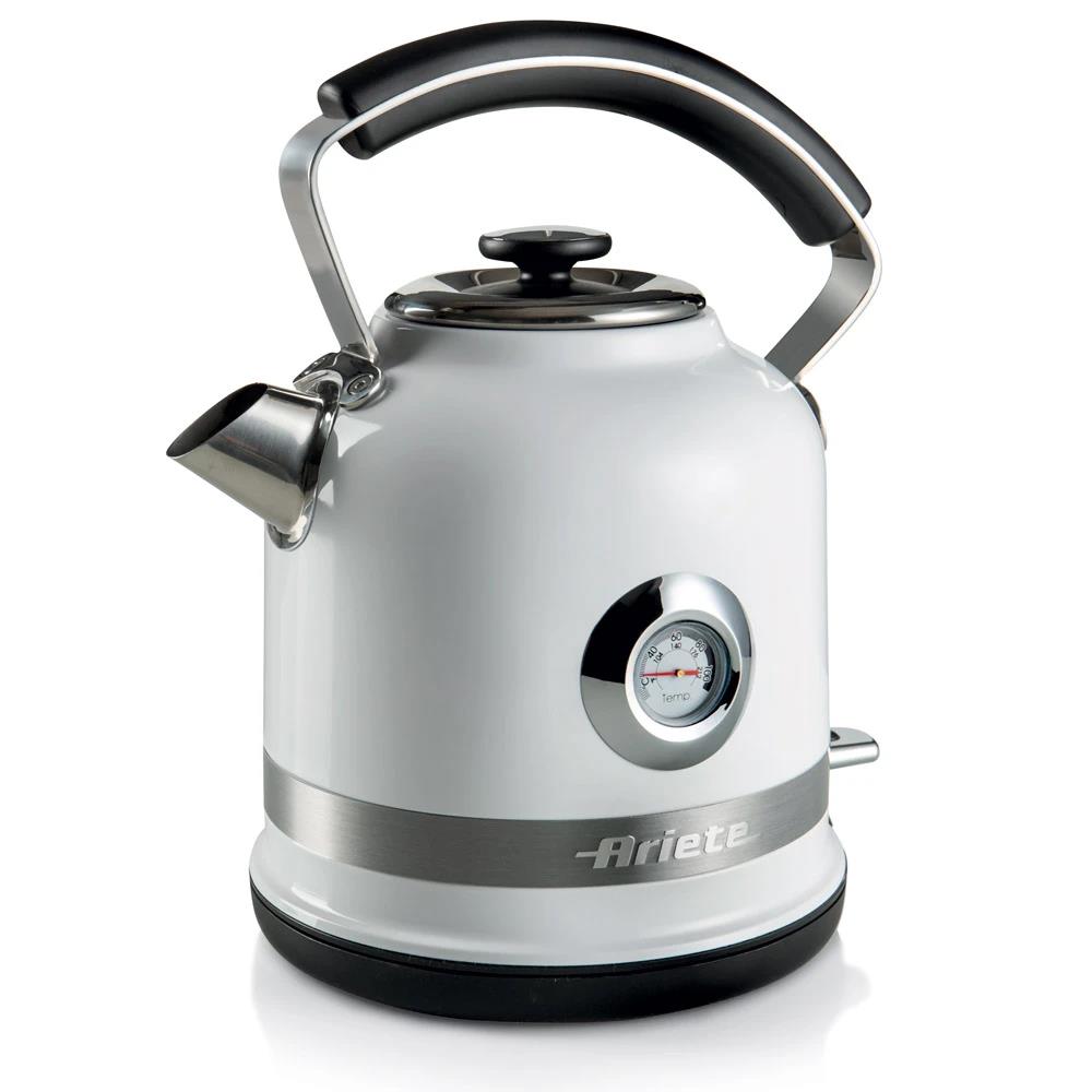 Изображение Электрический чайник Ariete Moderna 2854/01 (2000 Вт/1,7 л /нержавеющая сталь/белый)