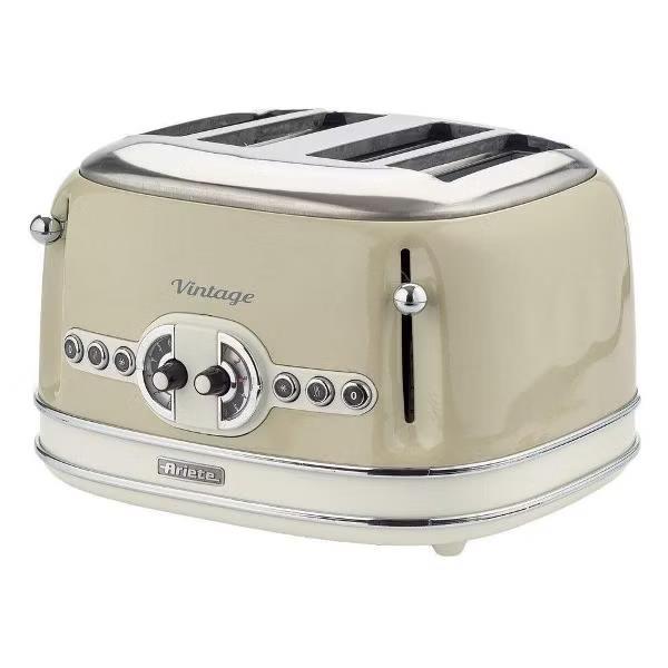 Изображение Тостер Ariete Vintage 156 ( 156/03 ) , 1600 Вт, 4 слота (1600 Вт  бежевый)