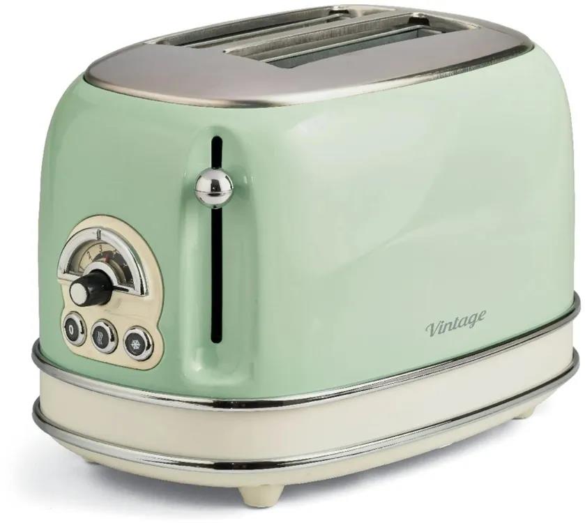 Изображение Тостер Ariete Vintage 155 ( 0155/14 ), 810 Вт, 2 слота (810 Вт  зеленый)
