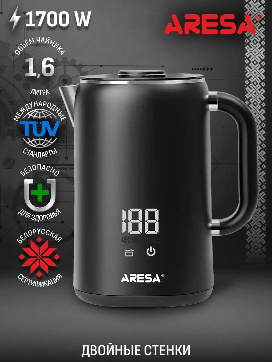 Изображение Электрический чайник Aresa AR-3482 (1700 Вт/1,5 л /металл, пластик/черный)