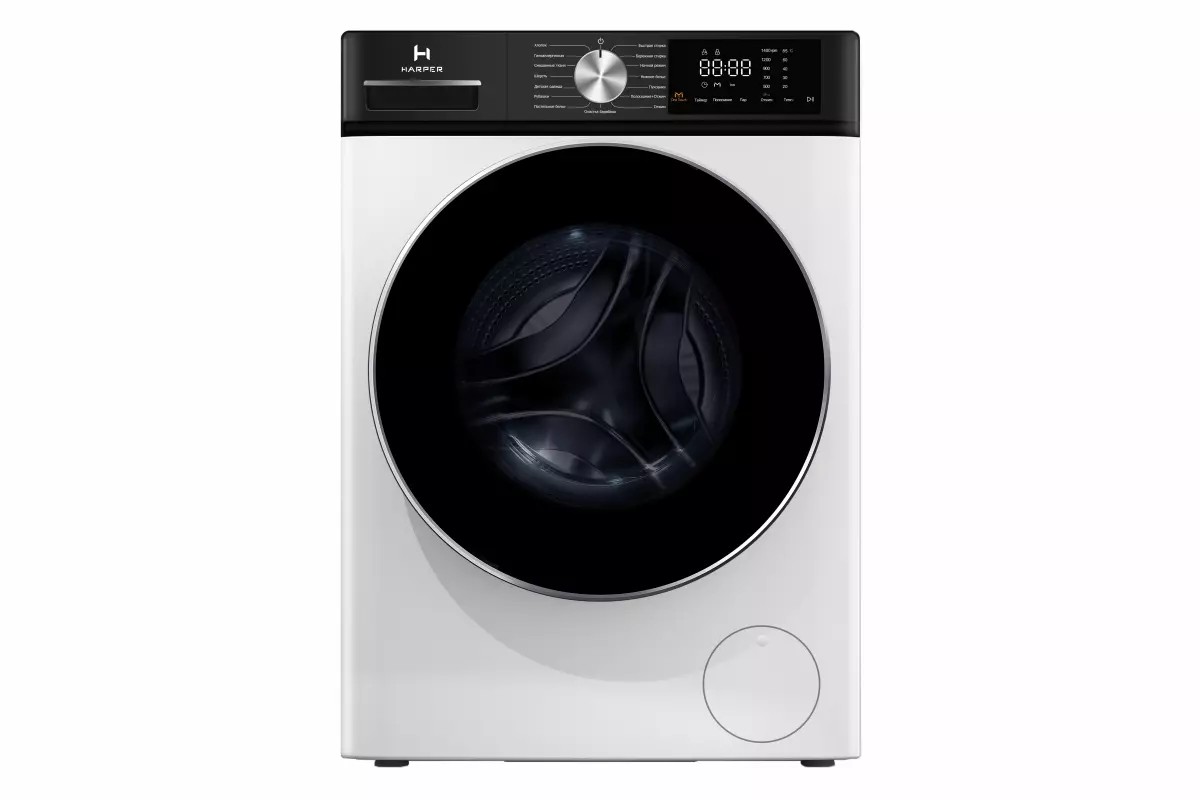Изображение Стиральная машина Harper HWM 14886 IS, белый (фронтальная, 8 кг, 1400 об/мин )