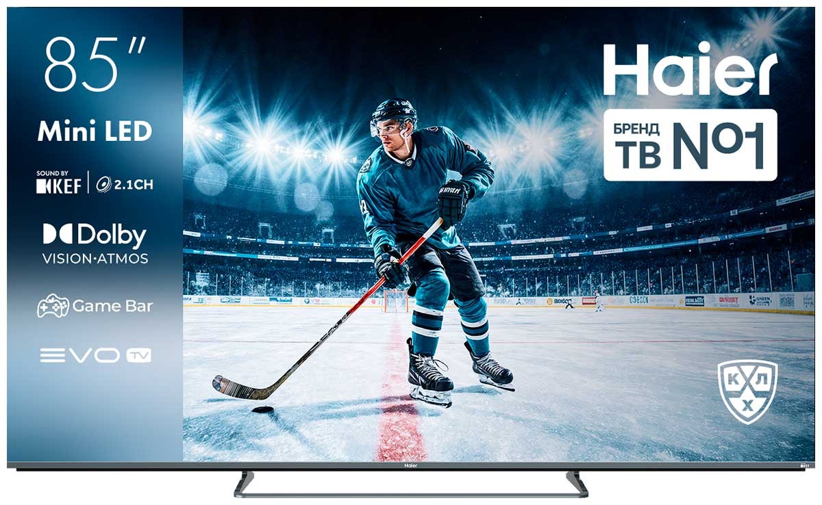Изображение Телевизор Haier 85 MINILED M4 85" HDR, 4K Ultra HD Smart TV черный