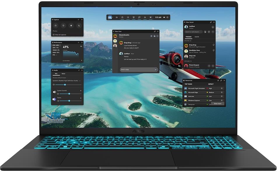 Изображение Ноутбук Asus Gaming V16 V3607VU (Intel 210H 2200 МГц/ SSD 1024 ГБ  /RAM 32 ГБ/ 16" 1920x1200/VGA дискретная/ Без ОС) (90NB15Q1-M00CV0_32)