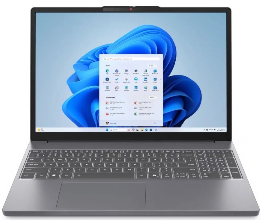 Изображение Ноутбук Lenovo IdeaPad Slim 3 16ARP10 (AMD 150 3300 МГц/ SSD 512 ГБ  /RAM 16 ГБ/ 16" 1920x1200/VGA встроенная/ Без ОС) (83K8009SRK)