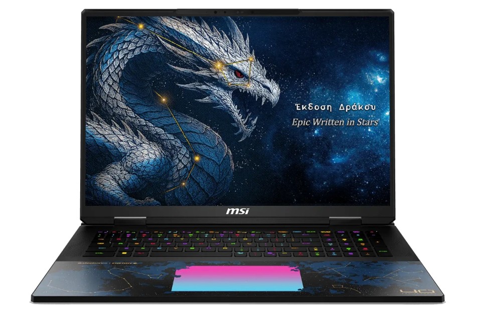 Изображение Ноутбук MSI Titan 18 HX Dragon Edition Draco Epic A2WJ-1251RU (Intel 290HX Plus 2700 МГц/ SSD 4096 ГБ  /RAM 96 ГБ/ 18" 3840x2400/VGA дискретная/ Windows 11 Home) (9S7-1824D6-1251)
