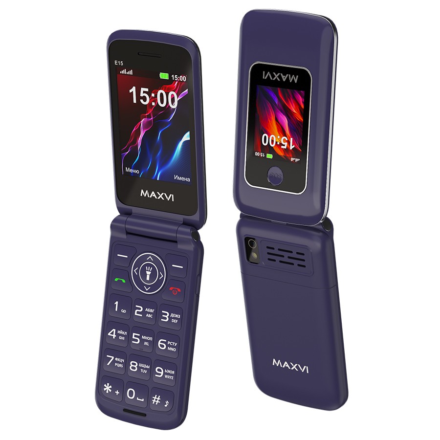 Изображение Мобильный телефон MAXVI E15,фиолетовый