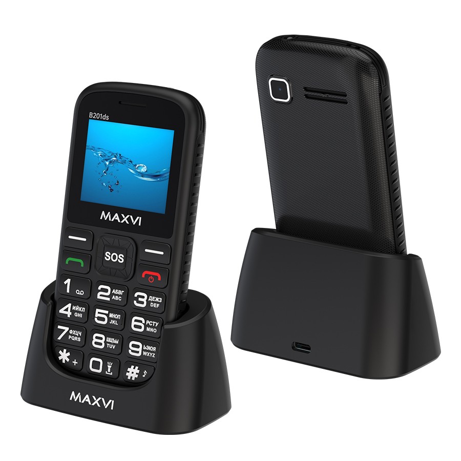 Изображение Мобильный телефон MAXVI B201ds,черный