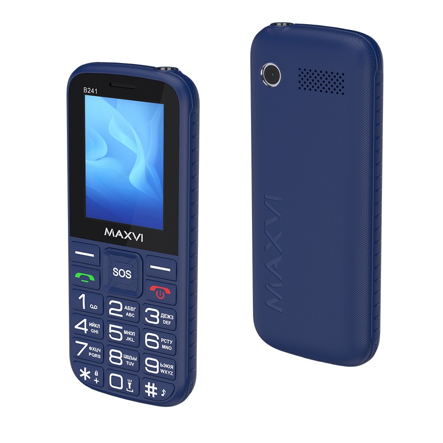 Изображение Мобильный телефон MAXVI B241,синий