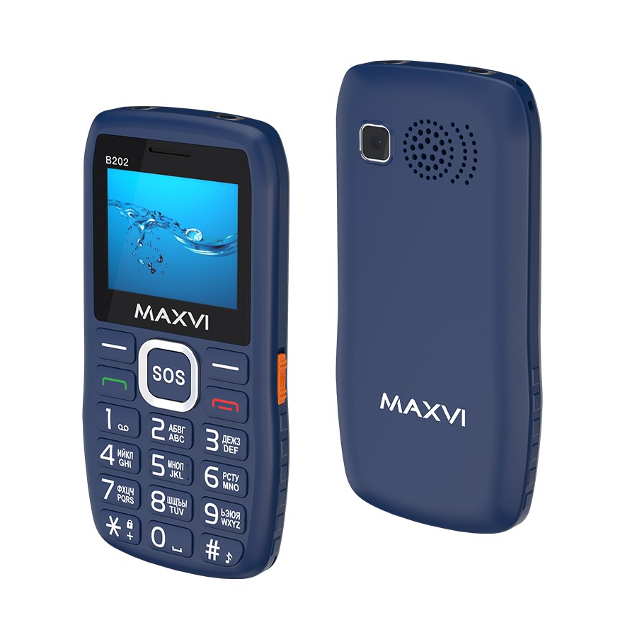 Изображение Мобильный телефон MAXVI B202,синий