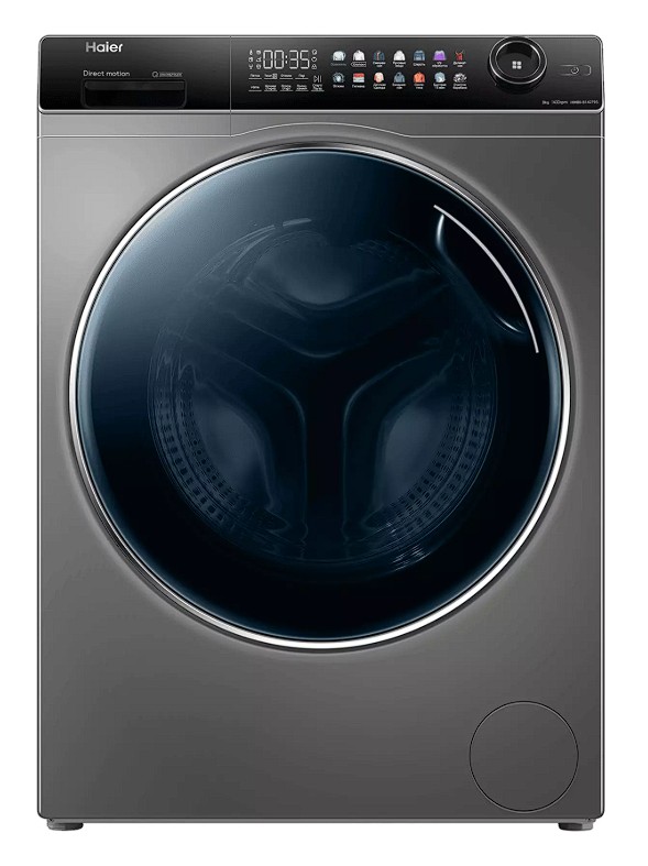 Изображение Стиральная машина Haier HW80-B14279S, серебристый (фронтальная, 8 кг, 1400 об/мин )