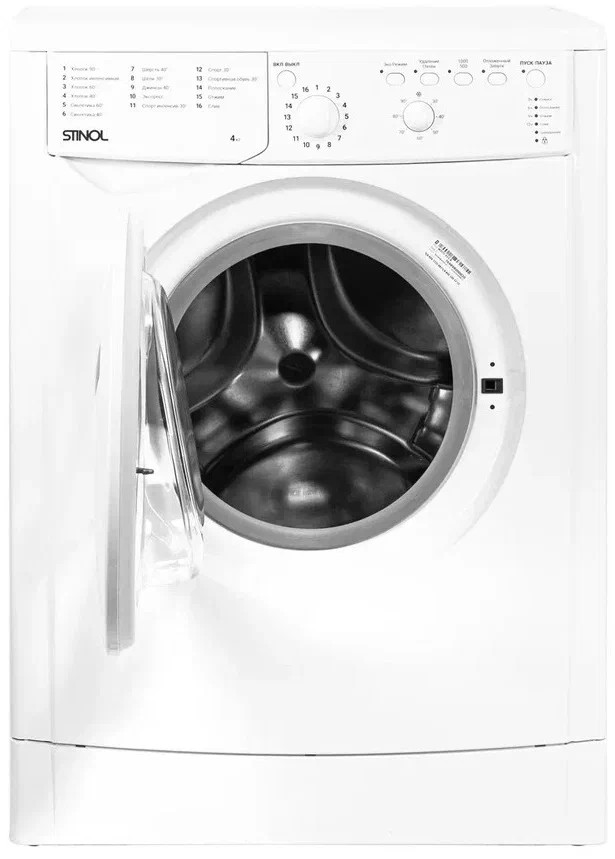 Изображение Стиральная машина Stinol WSTU 410 B, белый (фронтальная, 4 кг, 1000 об/мин )