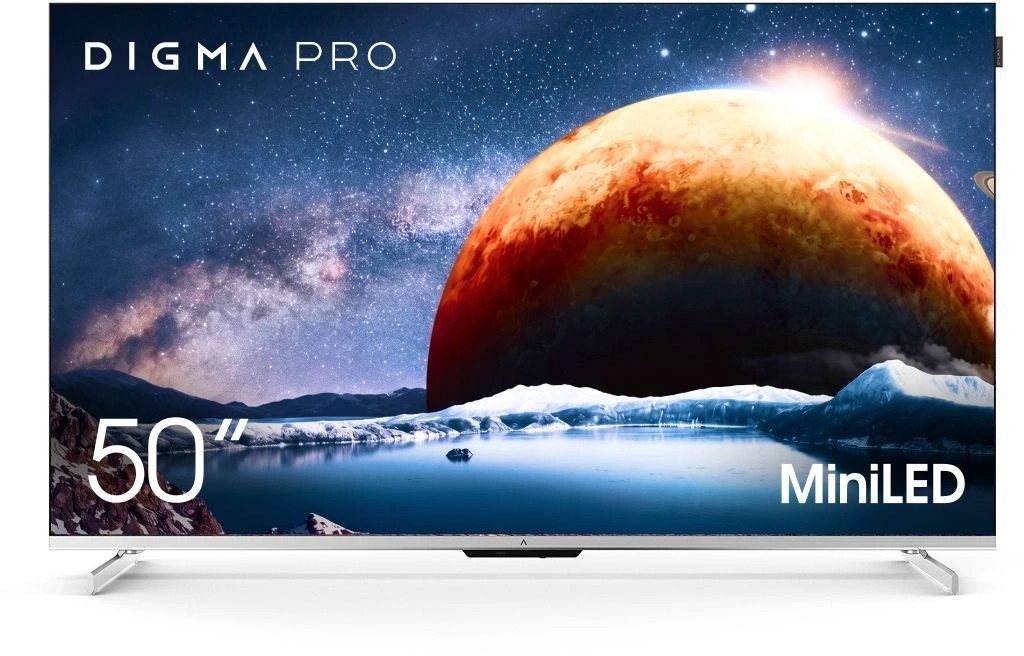 Изображение Телевизор Digma PRO Mini LED 50Q 50" HDR, 4K Ultra HD Smart TV серебристый