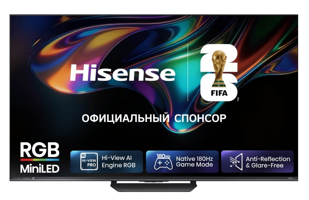 Изображение Телевизор Hisense 65UR8S 65" HDR, 4K Ultra HD Smart TV серый