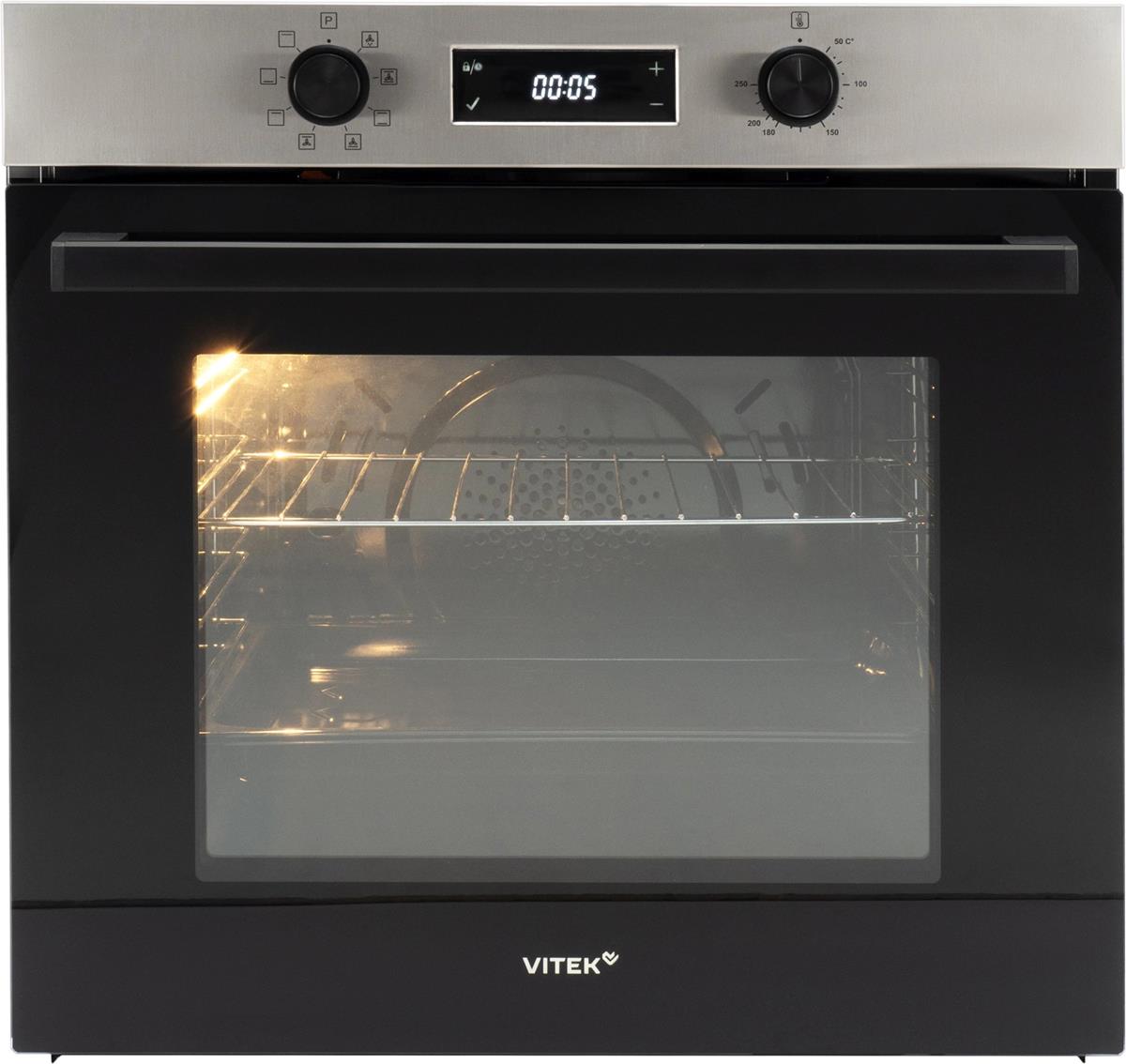 Изображение Духовой шкаф VITEK VEO 6480 IX (68 л , нержавеющая сталь)