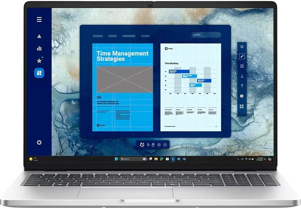 Изображение Ноутбук DELL Pro 16 (Intel 235U 2000 МГц/ SSD 512 ГБ  /RAM 16 ГБ/ 16" 1920x1200/VGA встроенная/ Linux) (PRO16-5654)