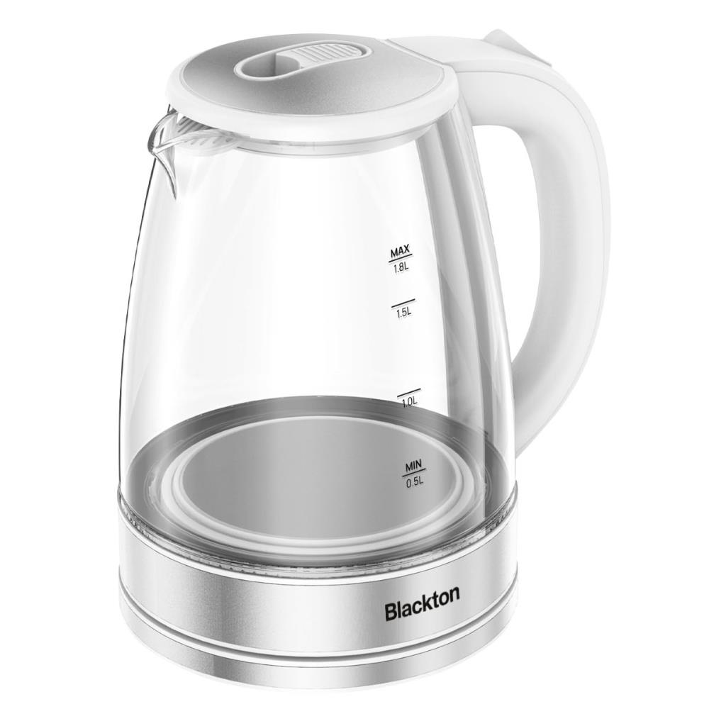 Изображение Электрический чайник Blackton Bt KT1729G White-steel (1500 Вт/1,8 л /стекло/прозрачный, белый, серебристый)