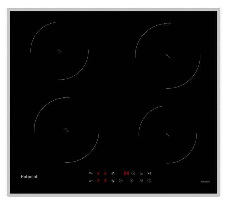 Изображение Варочная панель HOTPOINT HQ 1760SC IX (черный)
