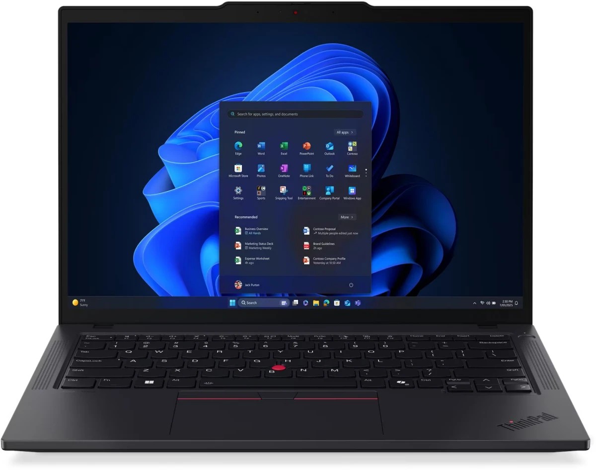 Изображение Ноутбук Lenovo ThinkPad T14 Gen 6 (Intel 255U 2000 МГц/ SSD 512 ГБ  /RAM 16 ГБ/ 14" 1920x1200/VGA встроенная/ Без ОС) (21QDS6DX00)