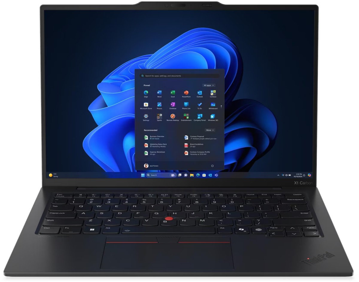 Изображение Ноутбук Lenovo ThinkPad X1 Carbon Gen 13 Aura Edition (Intel 255U 2000 МГц/ SSD 1024 ГБ  /RAM 16 ГБ/ 14" 2880x1800/VGA встроенная/ Windows 11 Pro) (21NYSC5G00)