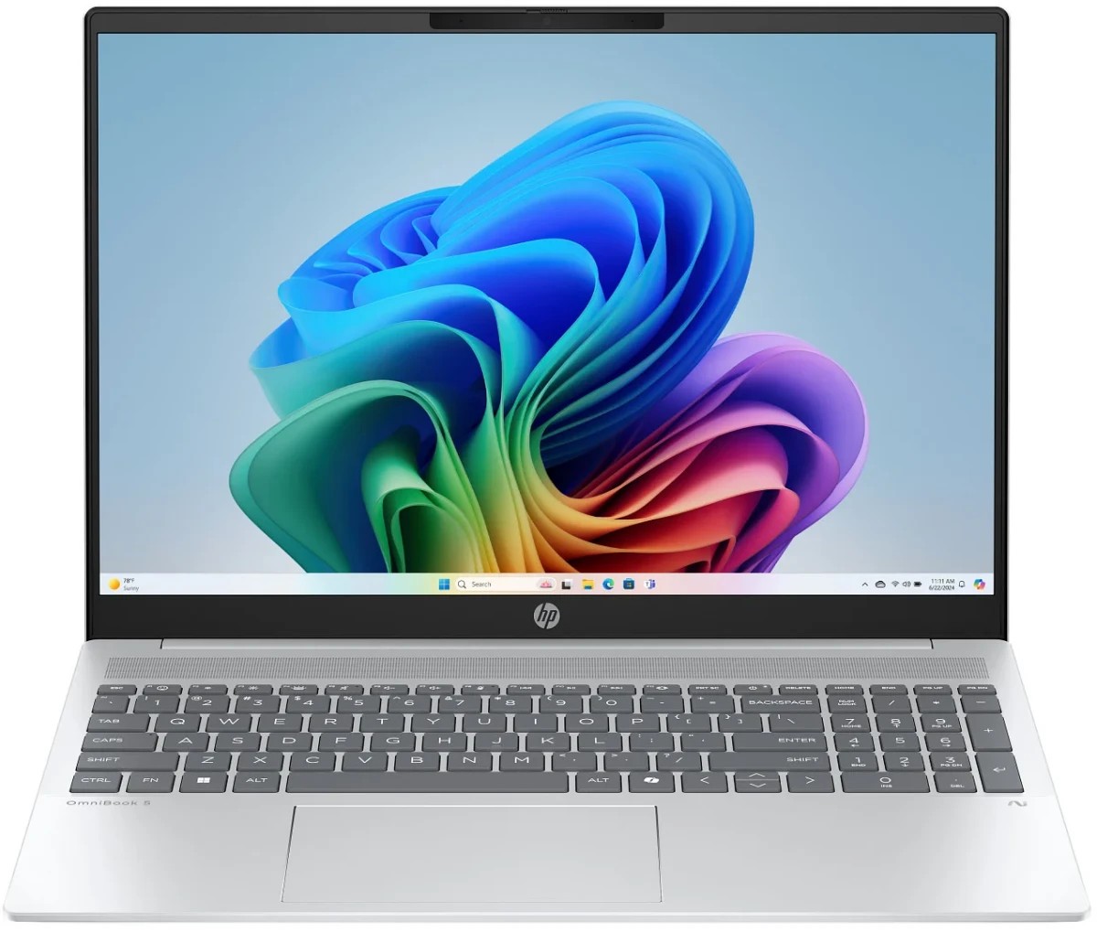 Изображение Ноутбук HP OmniBook 5 16-ag1070wm (AMD 350 2000 МГц/ SSD 512 ГБ  /RAM 16 ГБ/ 16" 1920x1200/VGA встроенная/ Windows 11 Home) (B5PB3UA)