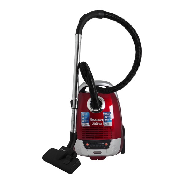 Изображение Пылесос Sakura SA-8326R (2400 Вт /мешок/красный)