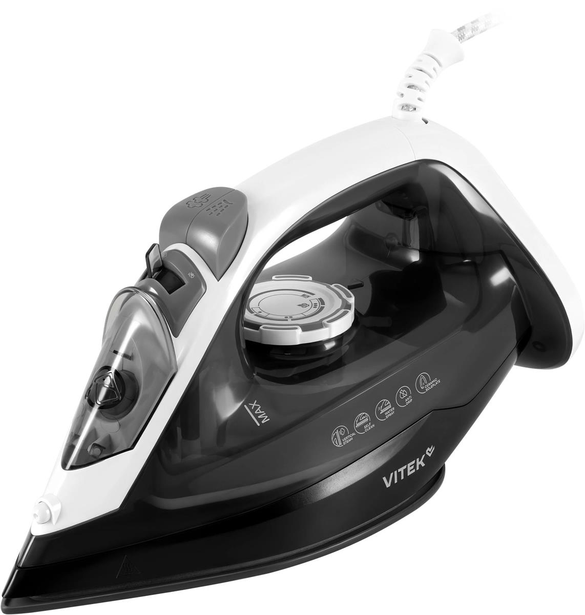 Изображение Утюг VITEK VT-IRN1210 (2000 Вт/черный, серый)