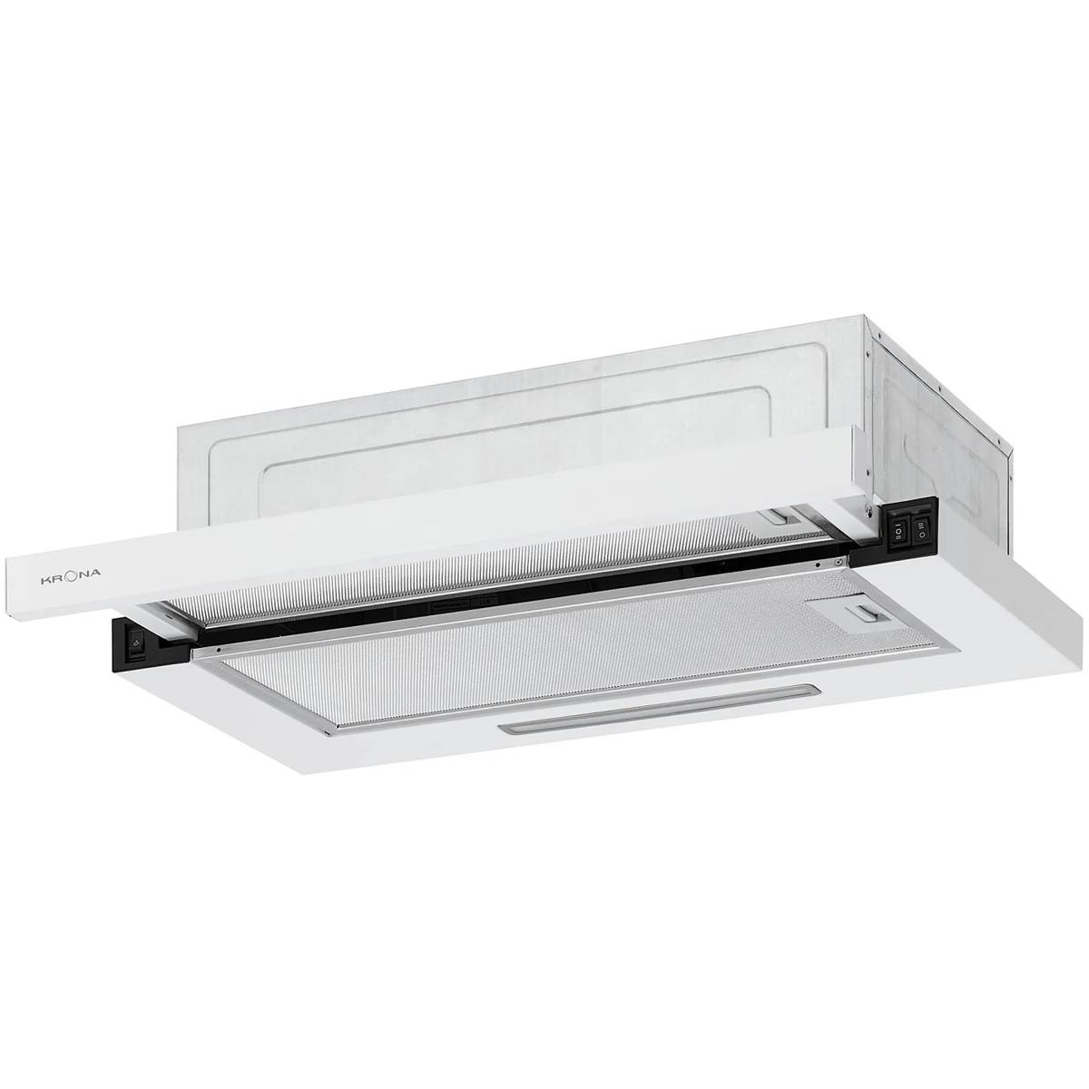 Изображение Встраиваемая вытяжка Krona KERRY E 600 WHITE PB V2 (белый, )
