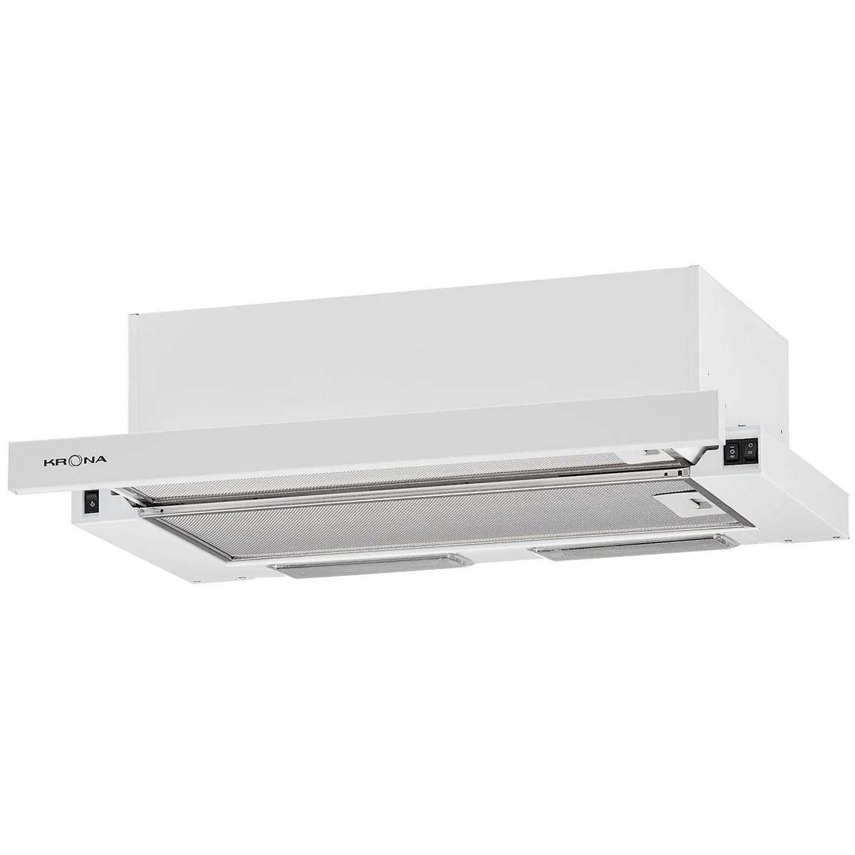 Изображение Встраиваемая вытяжка Krona KAMILLA ECO 600 W (белый, )